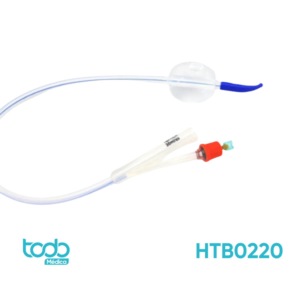 Sonda Foley de Silicona con 2 Vías de 30cc 20FR