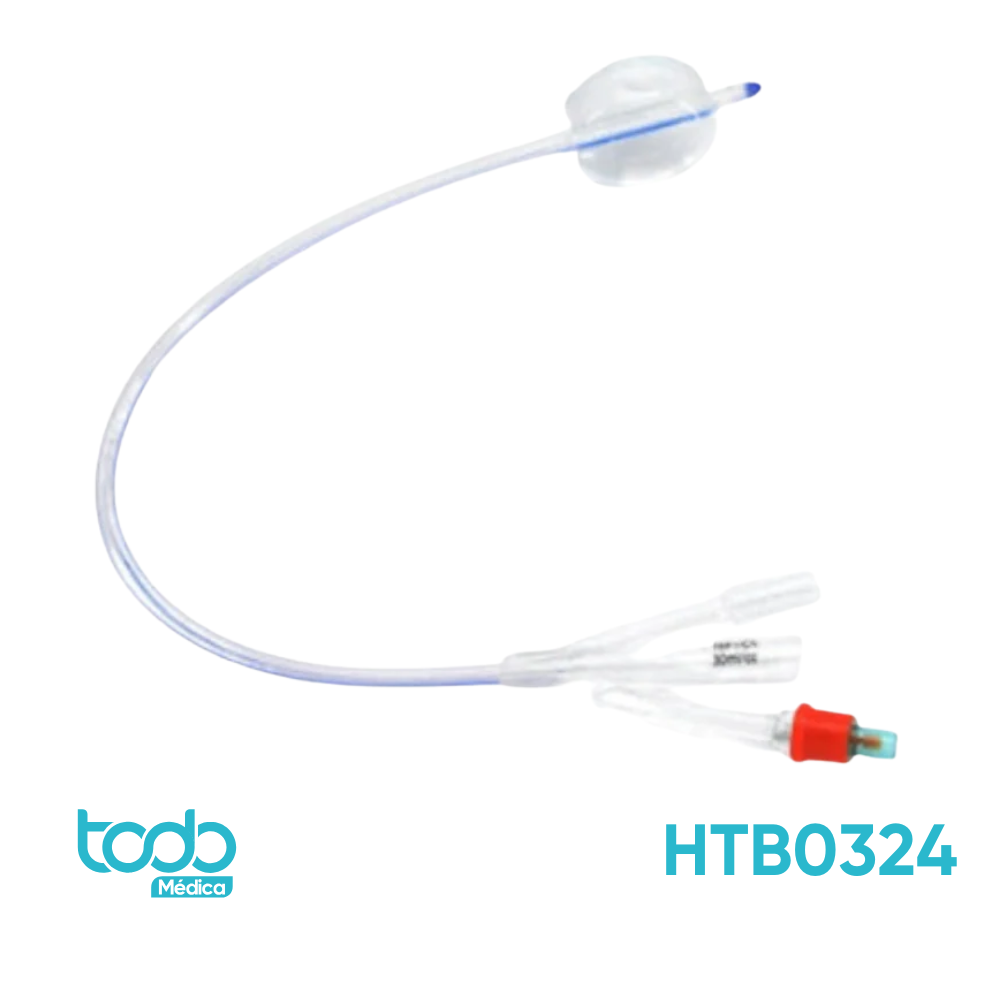 Sonda Foley de Silicón con 3 Vías de 30cc – 24FR