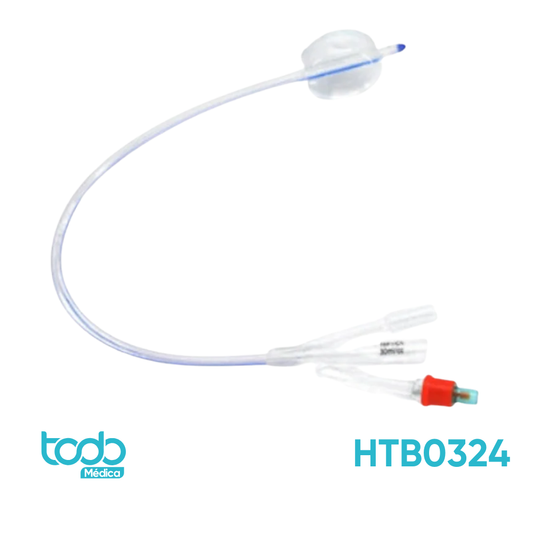 Sonda Foley de Silicón con 3 Vías de 30cc – 24FR