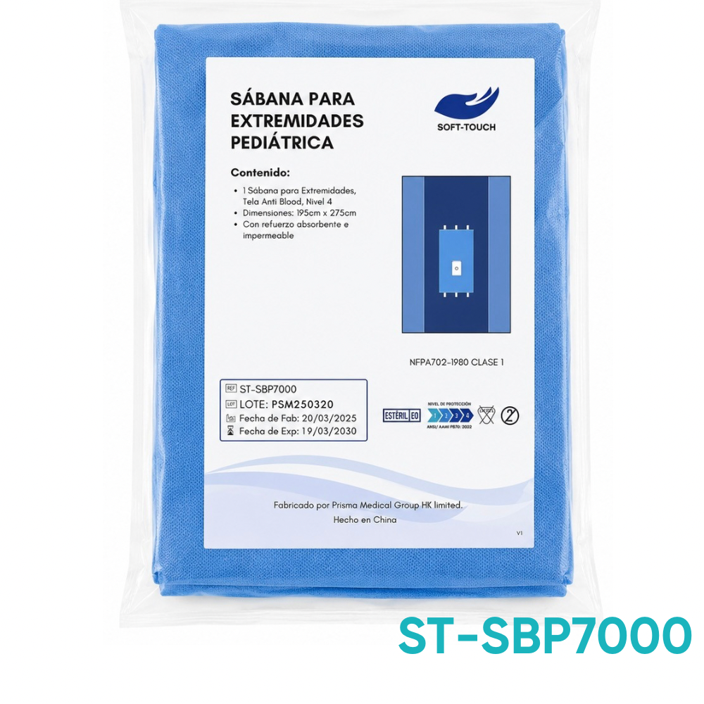 Sábana Quirúrgica Pediátrica para Extremidades – Estéril Nivel 4