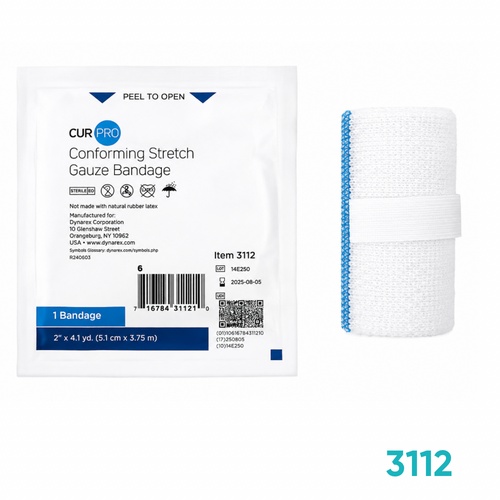 Venda de Gasa Elástica Conformable Estéril 2" x 4,1 yd