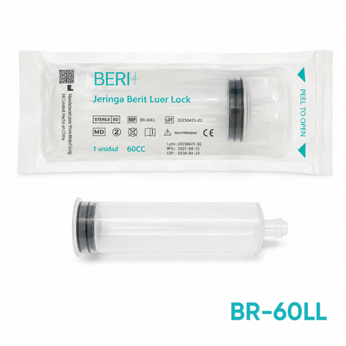 Jeringa Luer Lock Estéril 60 cc sin Aguja | Beri Médica