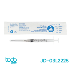 Jeringa de 3 cc con Aguja 22G x 1