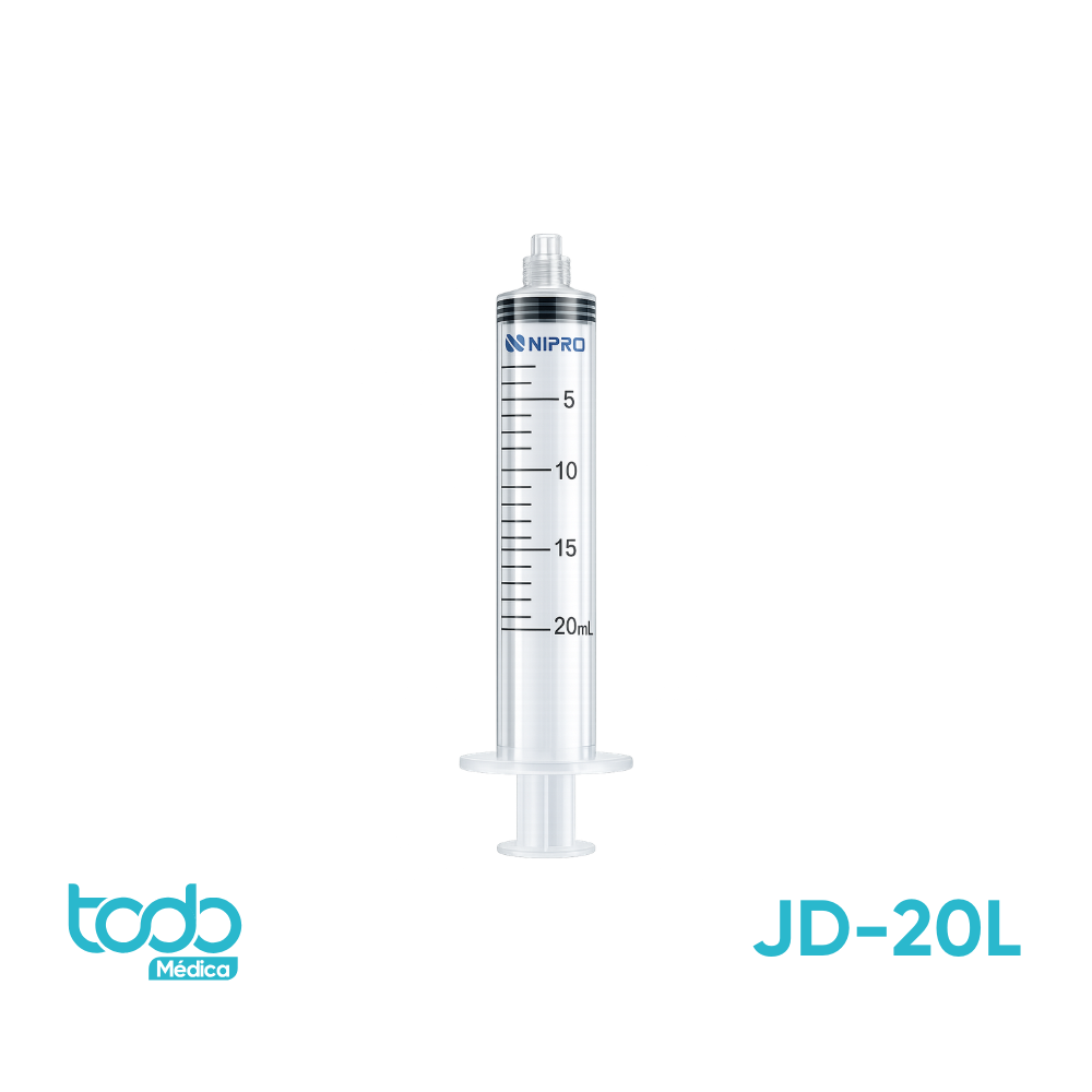 Jeringa de 20 ml sin Aguja – Caja con 50 Unidades
