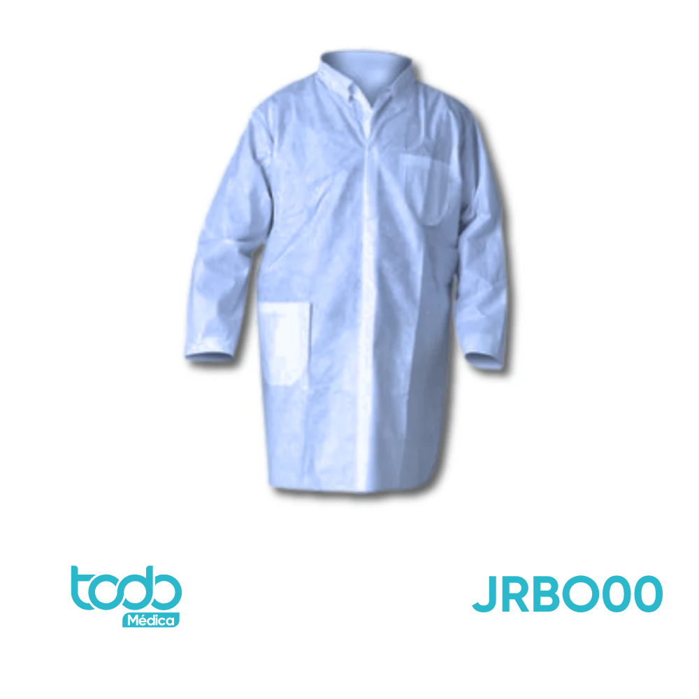 Gabacha Desechable Rymco con Broches y Bolsillos – Azul – Talla M (Paquete x10)