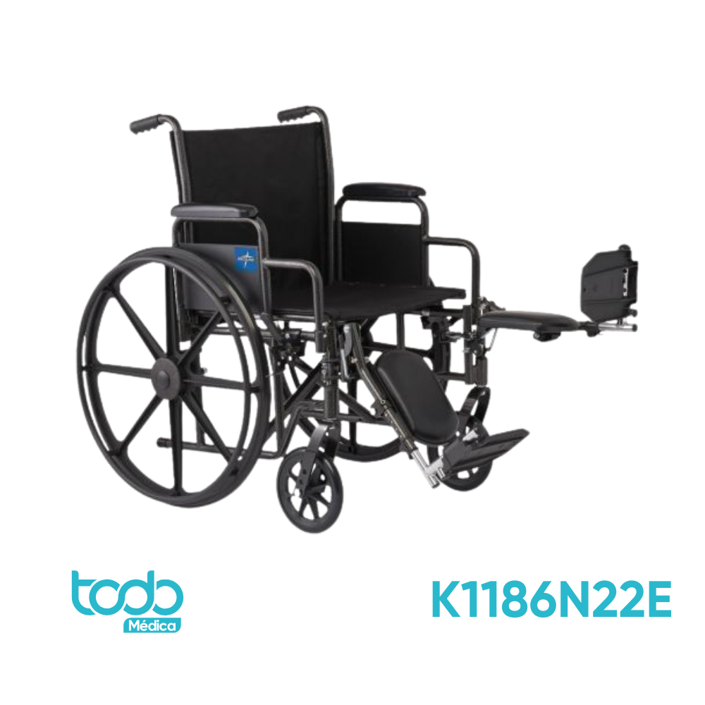 Silla de Ruedas Medline Básica K1 – Nylon 16”