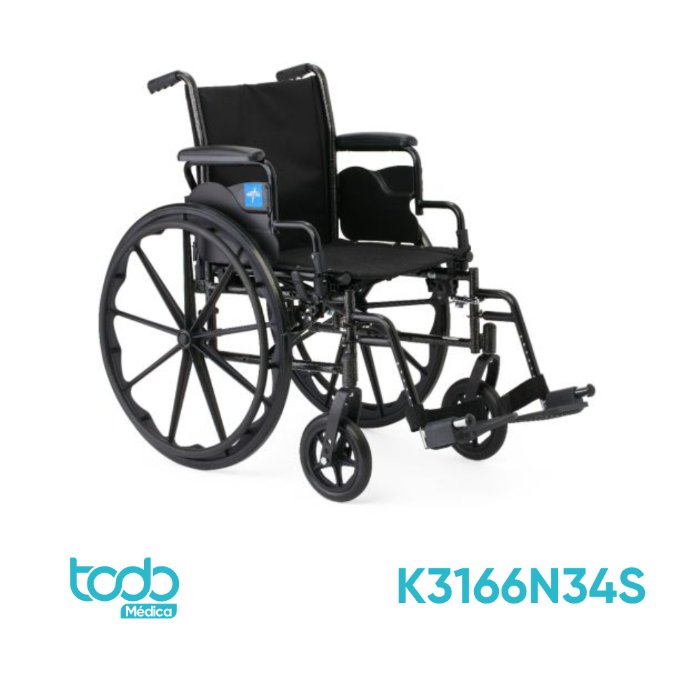 Silla de Ruedas Medline Básica K1 – Nylon 18"