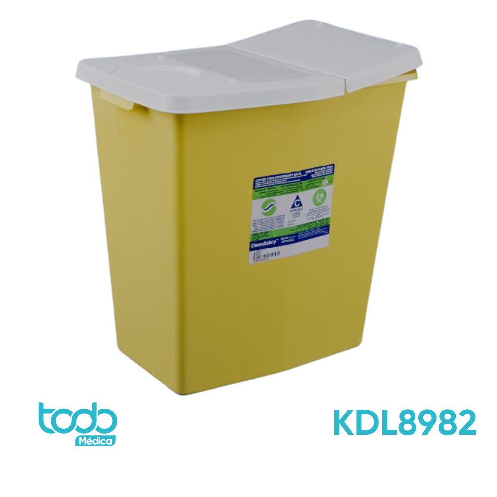 Contenedor para Desechos de Quimioterapia 2 Gal / 7,6 L – Amarillo