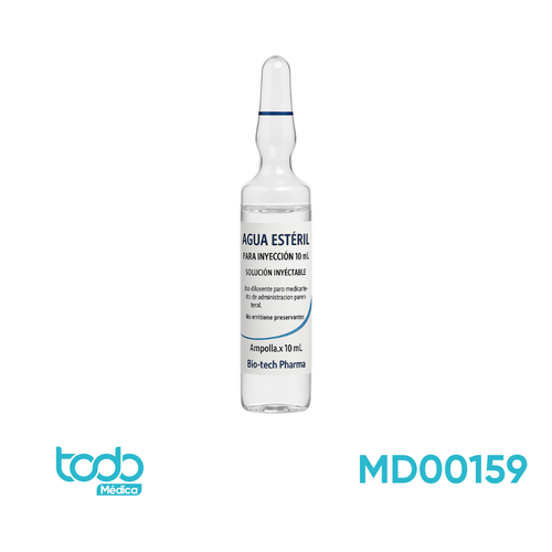Agua Estéril Bio-Tech Farma 10 mL – Solución Inyectable