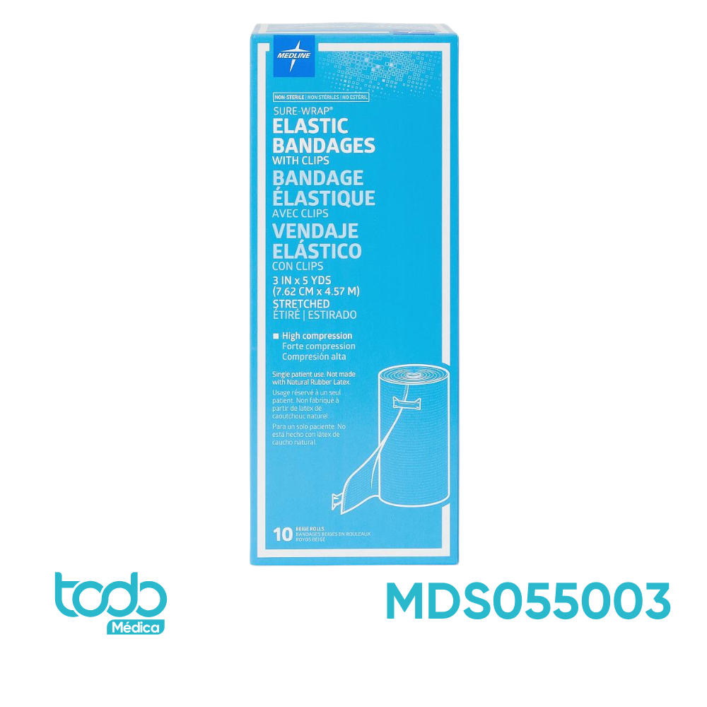 Venda Elástica Sure-Wrap – 3" x 4.5 m