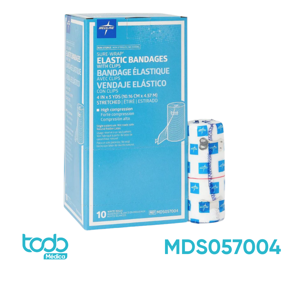 Venda Elástica de 4" Color Blanco