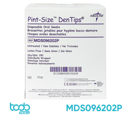 Hisopo Pediátrico para Higiene Bucal – Medline Dentips | Estéril, Sin Látex