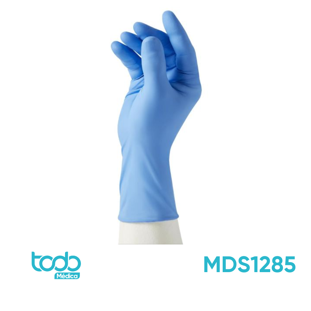 Guante de Nitrilo Medline SensiCare 12" – Talla M (Caja x 50 unidades)