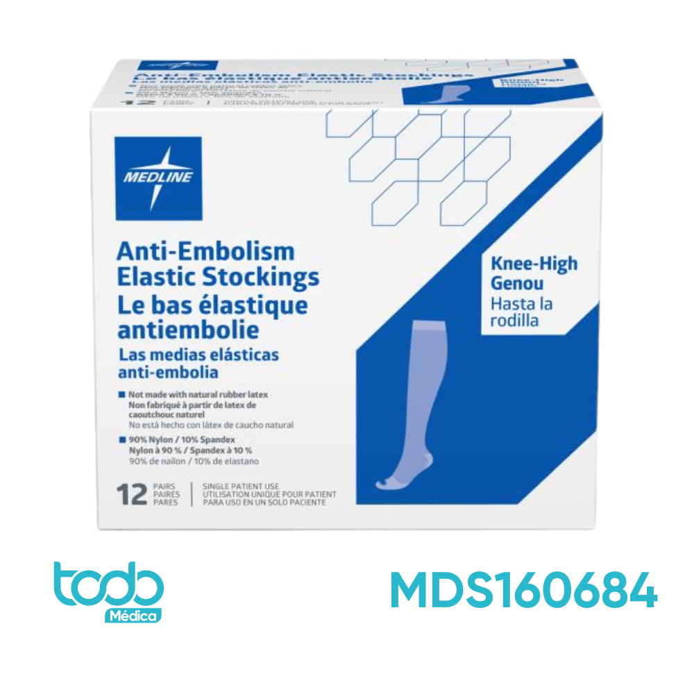 Media Antiembólica Premium para Rodilla – Talla XL Regular
