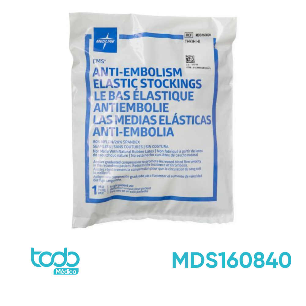 Media Anti-embólica Medline Muslo Talla M Corta CJ6