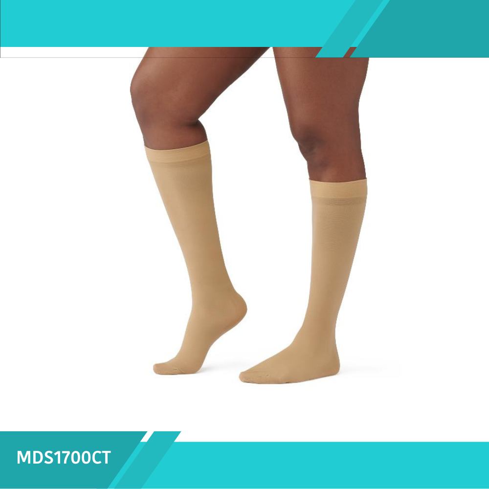 MEDIA COMPRESIÃ“N CURAD RODILLA PANTY 15-20 BEIGE L REGULAR CJ10