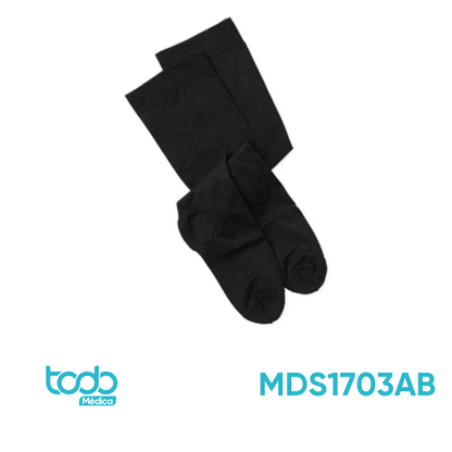 Media de Compresión Curad Rodilla Panty Negra 20-30 mmHg – Talla A Regular