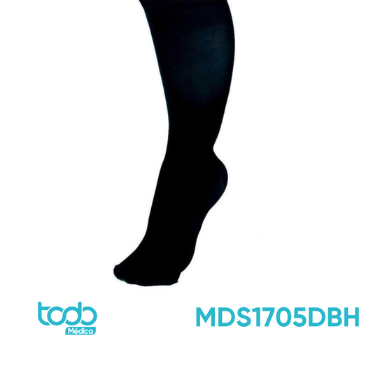Media de Compresión 30–40 mmHg hasta la Rodilla – Color Negro – Talla D