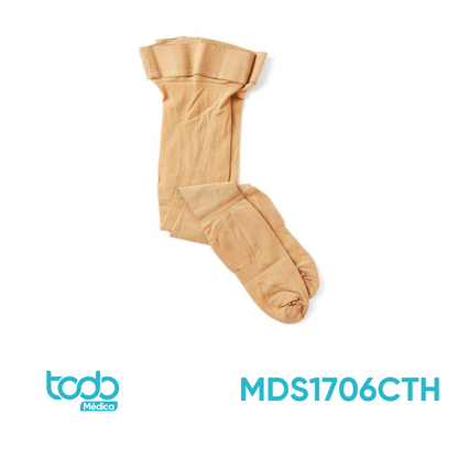Media de Compresión 15–20 mmHg para Muslo – Color Beige – Talla C