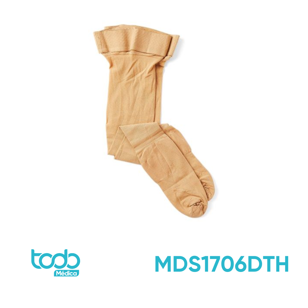 Media de Compresión 15–20 mmHg para Muslo – Color Beige – Talla D