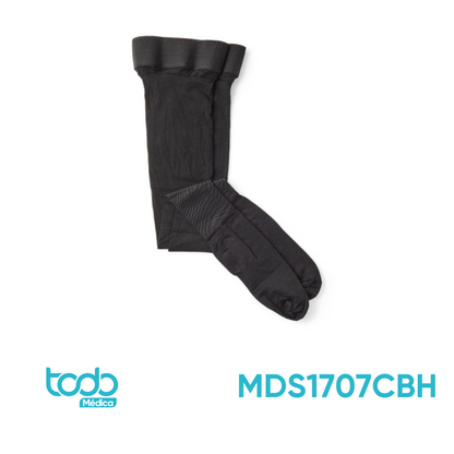 Media de Compresión 15–20 mmHg para Muslo – Color Negro – Talla C