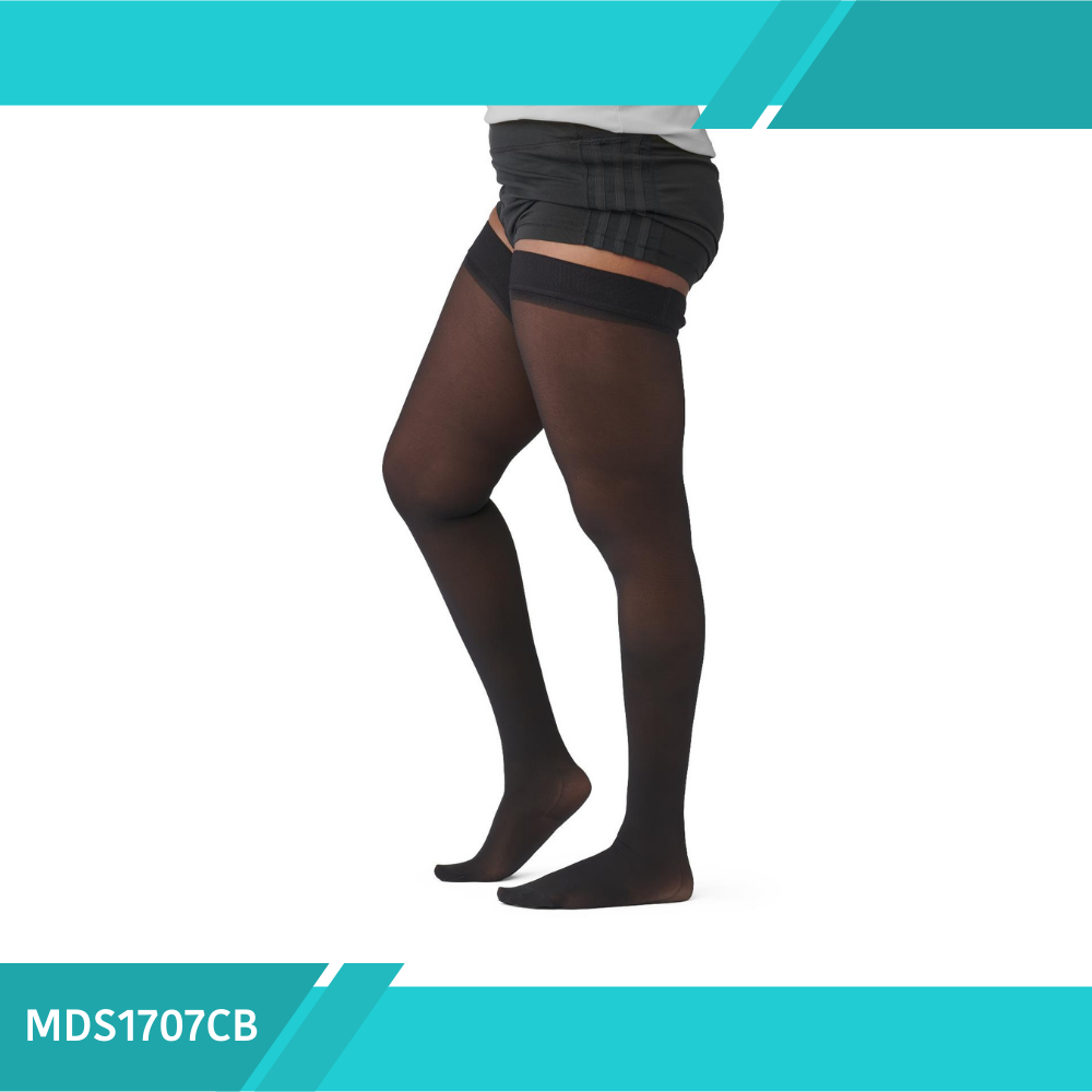 MEDIA COMPRESIÓN 15-20 PARA MUSLO COLOR NEGRO - TALLA C