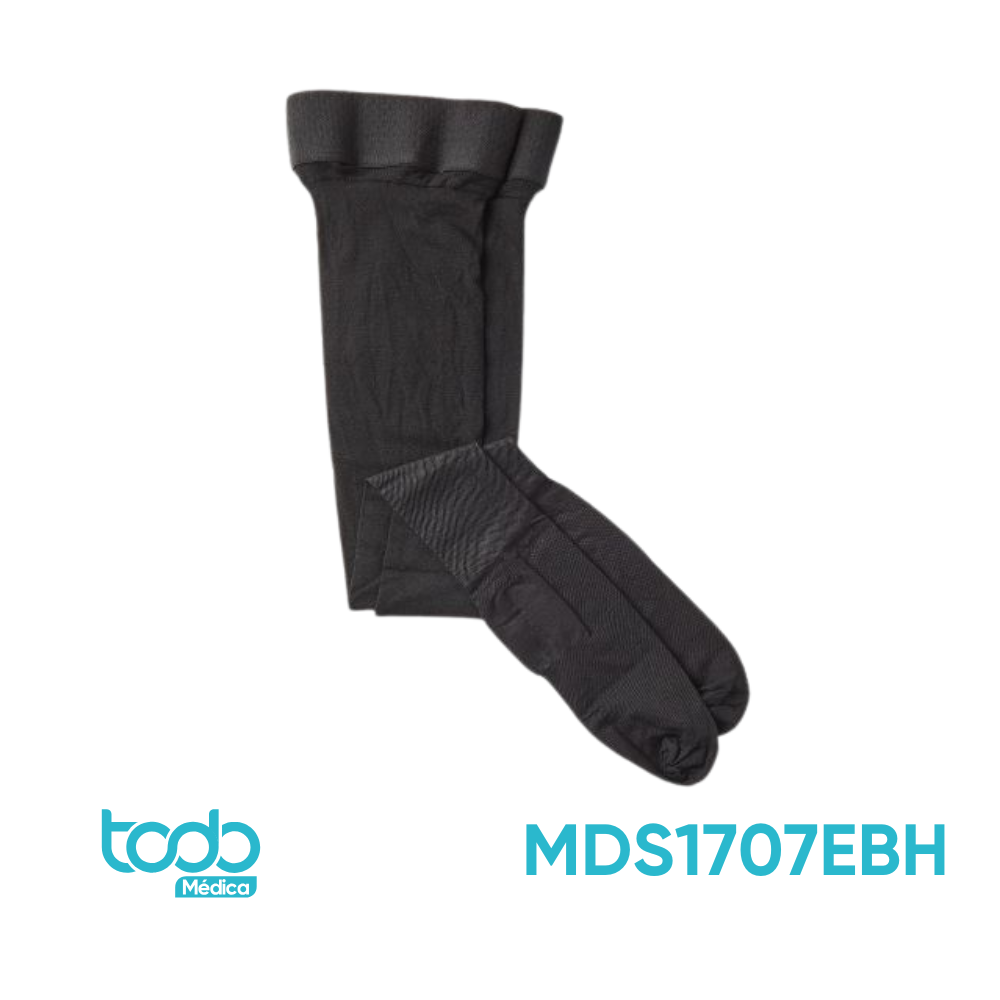 Media de Compresión 15-20 mmHg para Muslo – Color Negro – Talla E