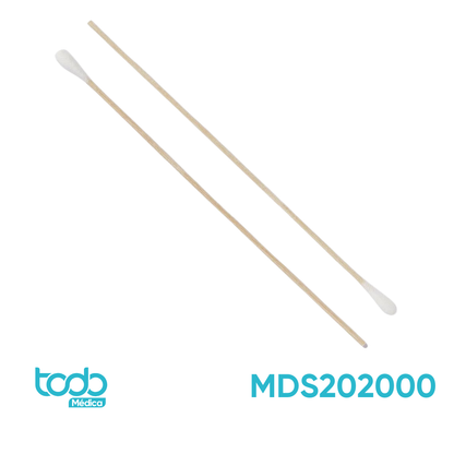 Aplicadores Estériles Largos 6" – Caja de 100 unidades