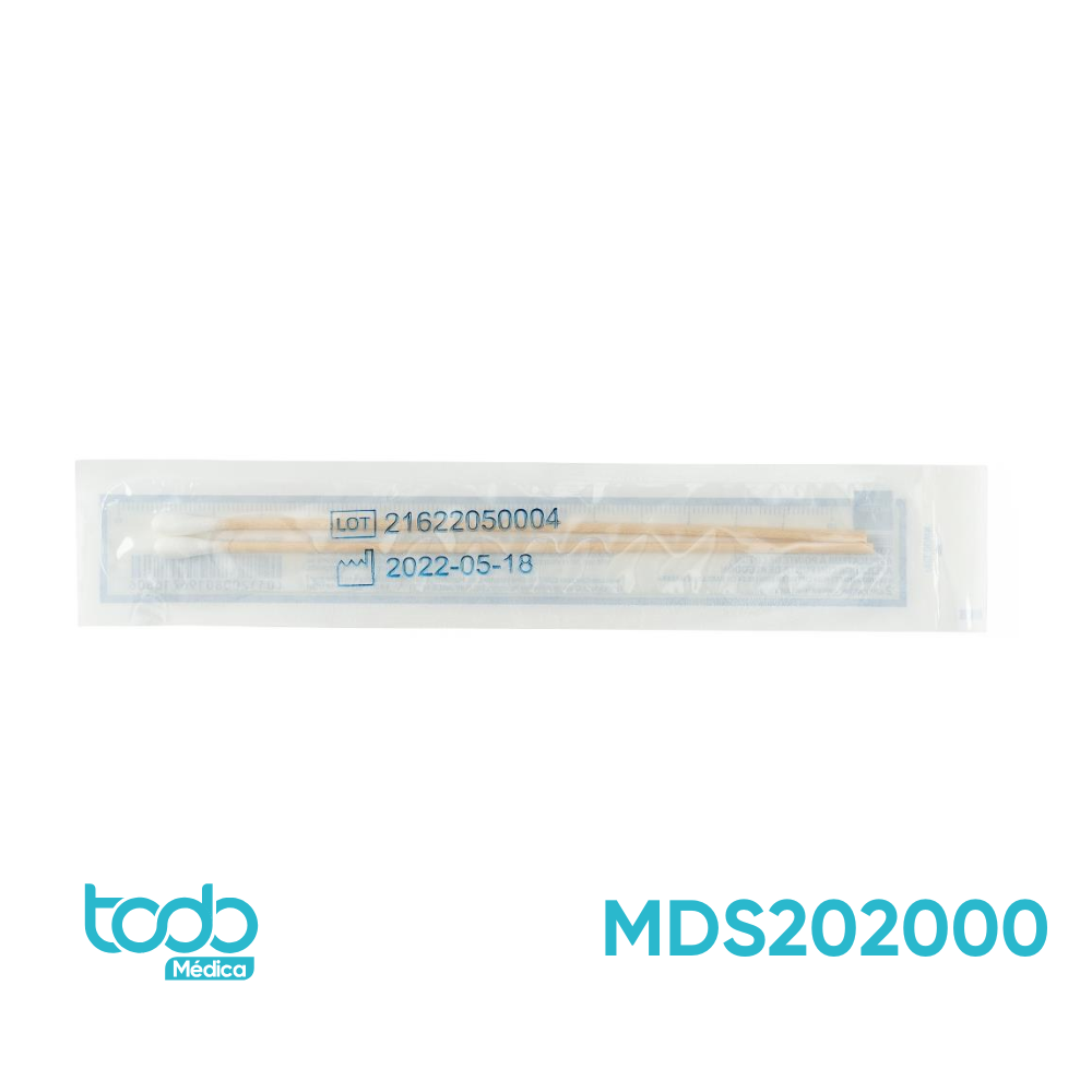 Aplicadores Estériles Largos 6" – Caja de 100 unidades