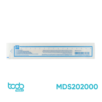 Aplicadores Estériles Largos 6" – Caja de 100 unidades