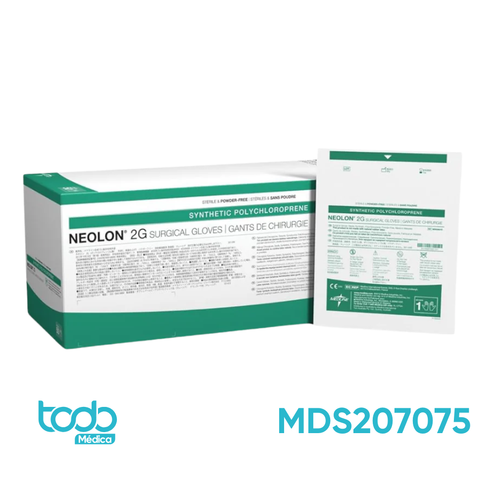 Guante Quirúrgico Neolon® 2G de Neopreno sin Polvo – Talla 7.5