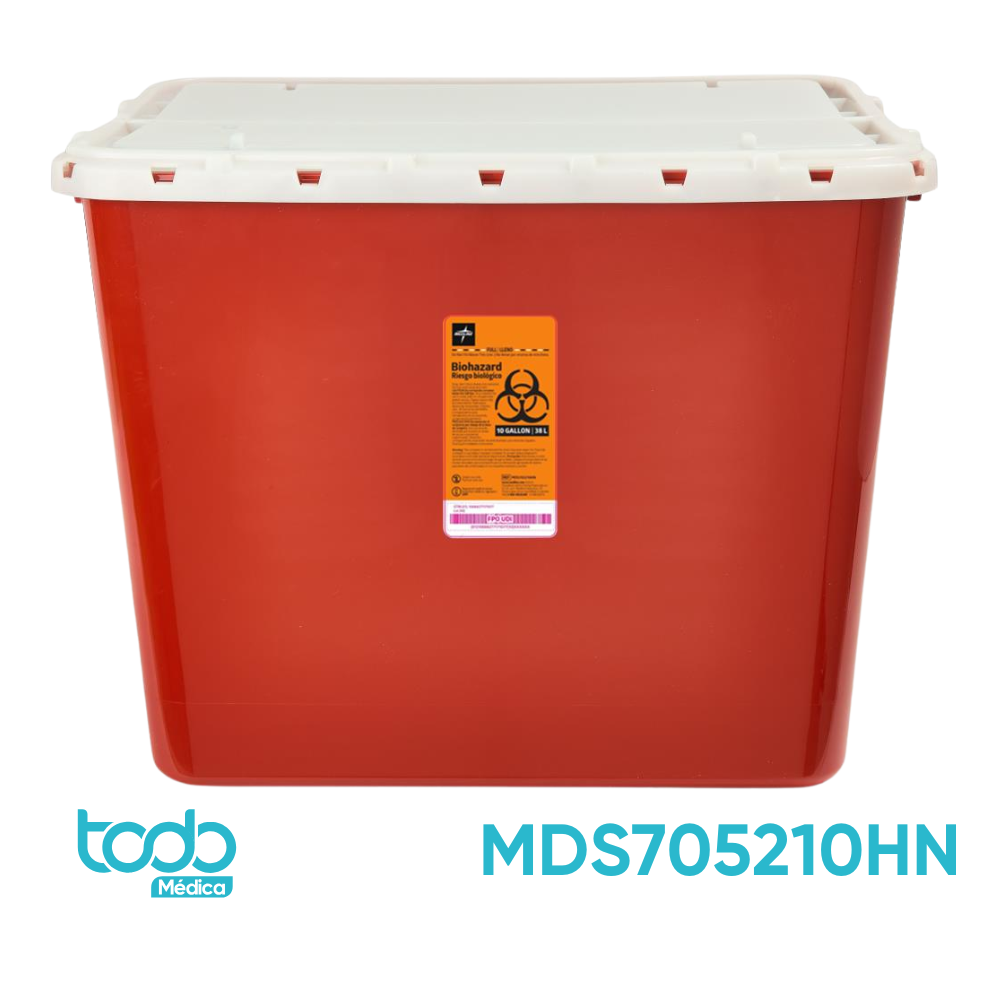 Contenedor de 10 GL para Desechos Infecciosos – Rojo