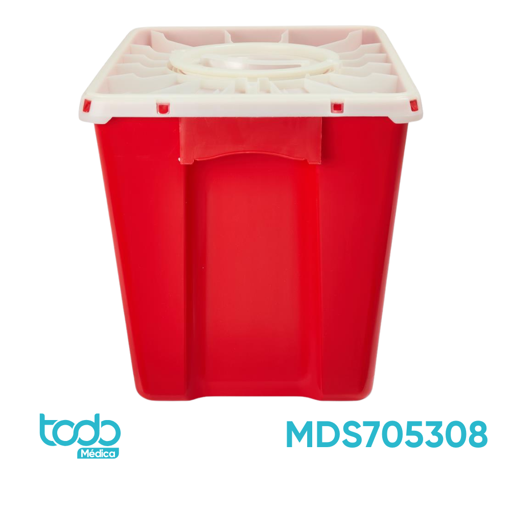 Contenedor para Desechos Infecciosos – 8 Galones | Color Rojo
