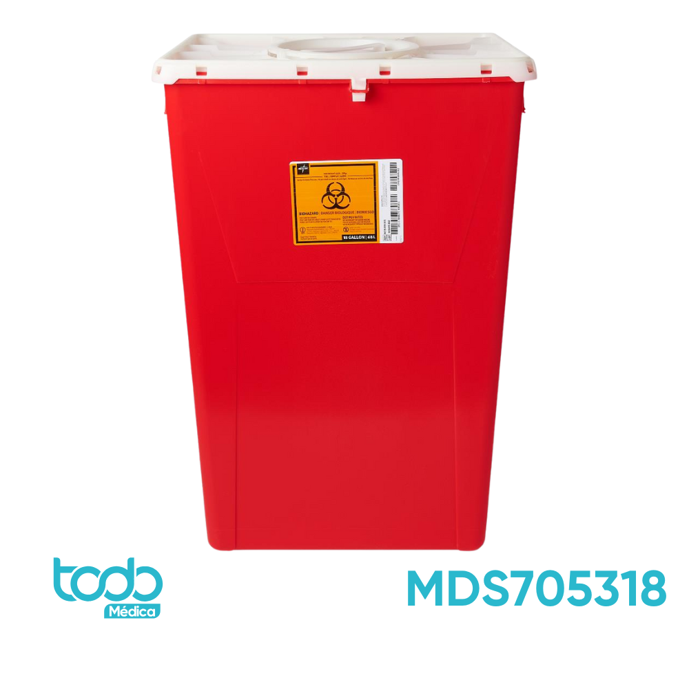 Contenedor Grande para Desechos Punzocortantes Bioinfecciosos – 68L