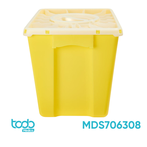 Contenedor para Desechos de Quimioterapia 8 gal / 30,3 L – Tapa con Puerto