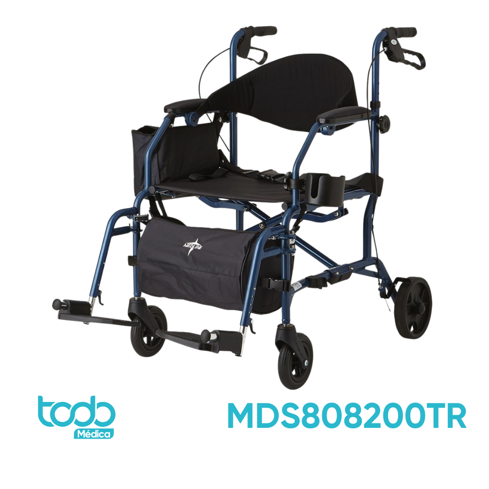 Andadera Ajustable con Rodines y Asiento de 24"