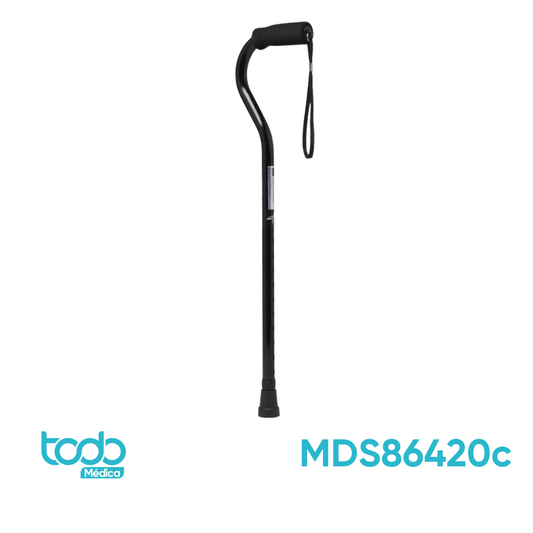 Bastón de Aluminio Negro – Ajustable y Ligero