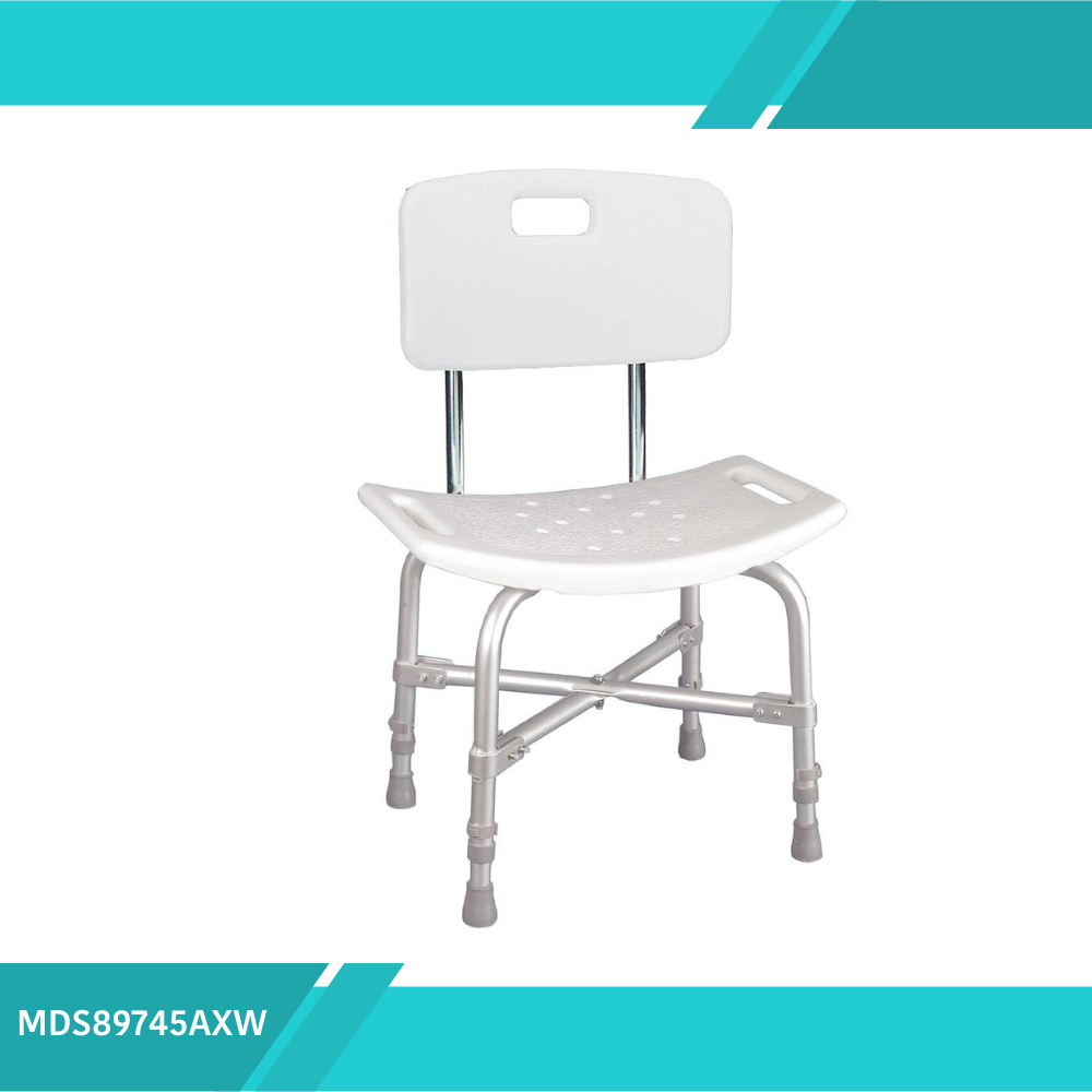 SILLA DE BAÑO BARIÁTRICA CON RESPALDAR