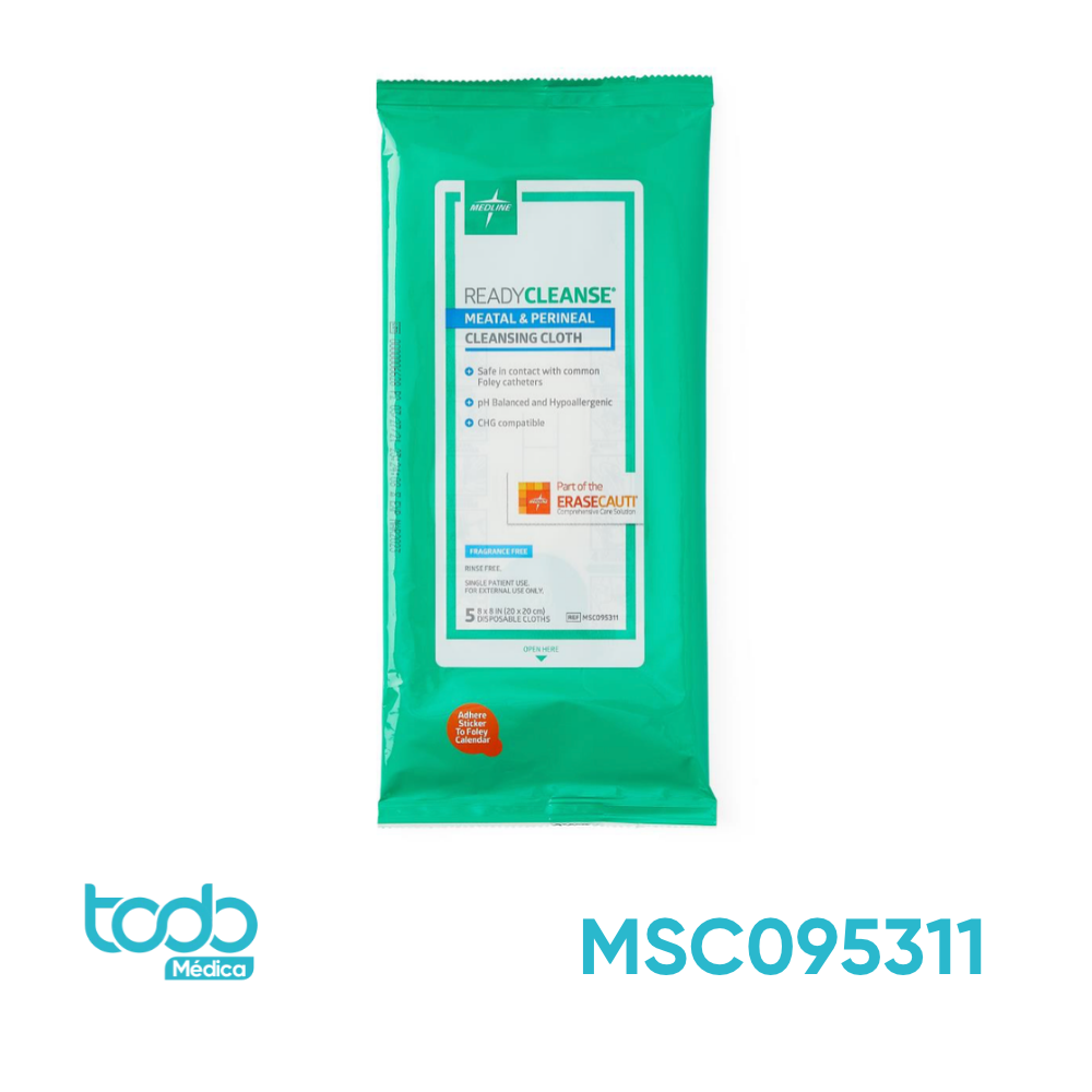 Toallas Húmedas ReadyCleanse® para Cuidado Perineal – Sin Fragancia – Paquete x 5