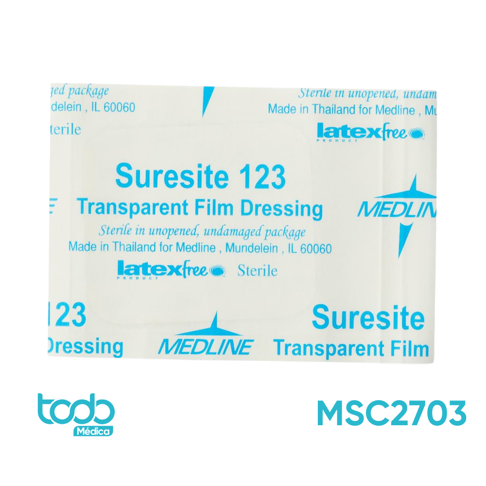 Apósito Transparente Suresite-123 – 2.4 x 2.8” | Caja con 100 unidades