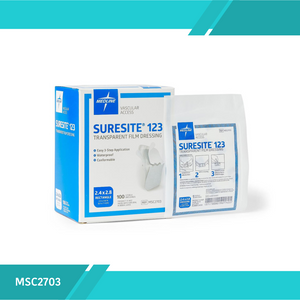 APÓSITO TRANSPARENTE SURESITE-123 DE 2.4X2.8"