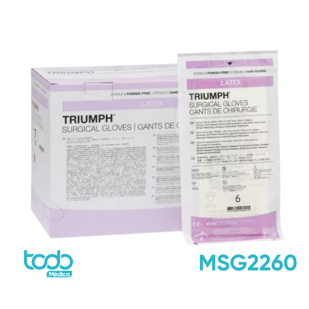 Guantes Quirúrgicos de Látex Triumph – Talla 6.0
