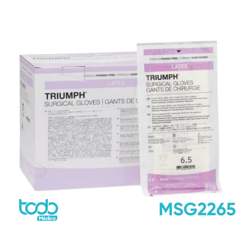 Guantes Quirúrgicos de Látex Triumph – Talla 6.5