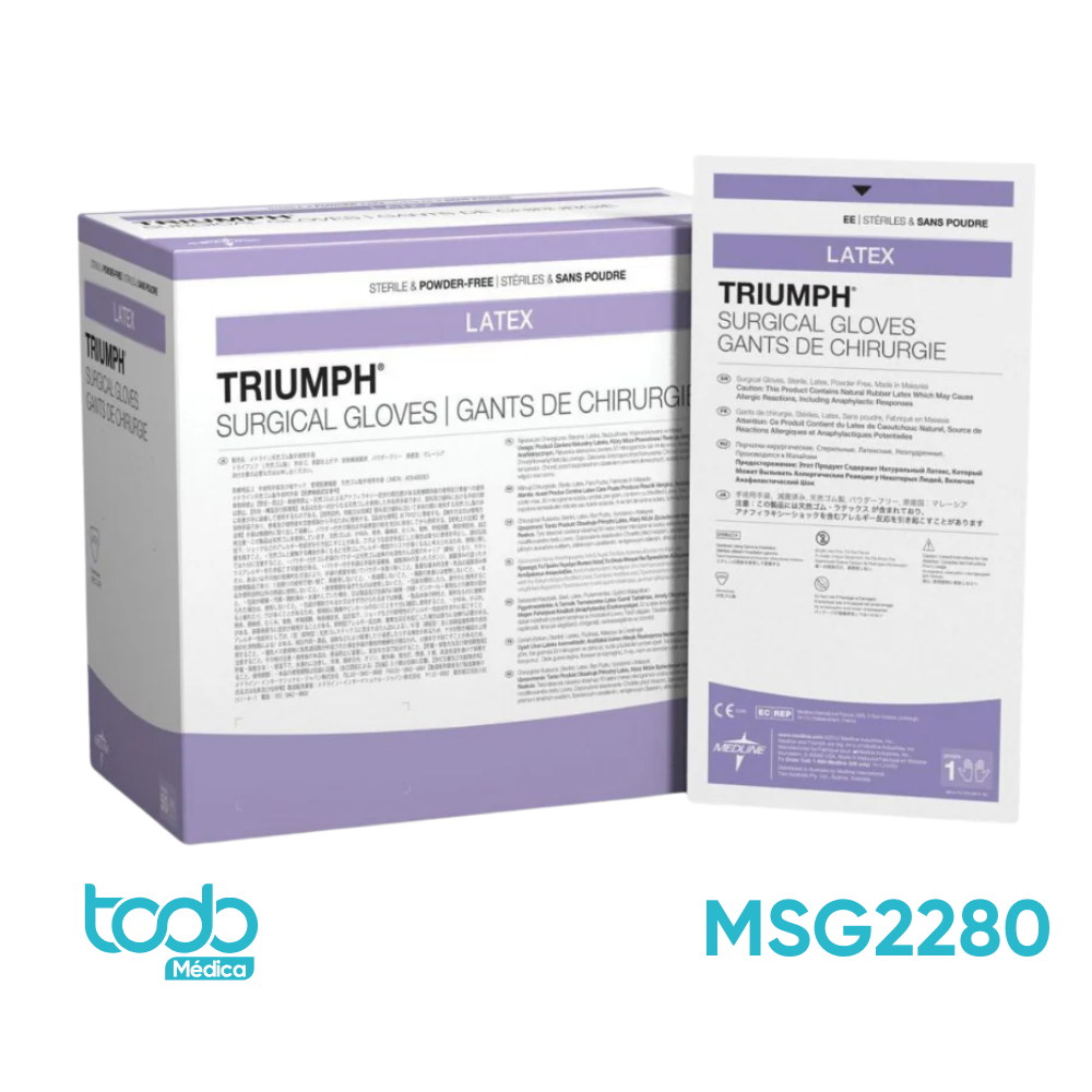 Guante Estéril de Látex Triumph – Talla 8.0