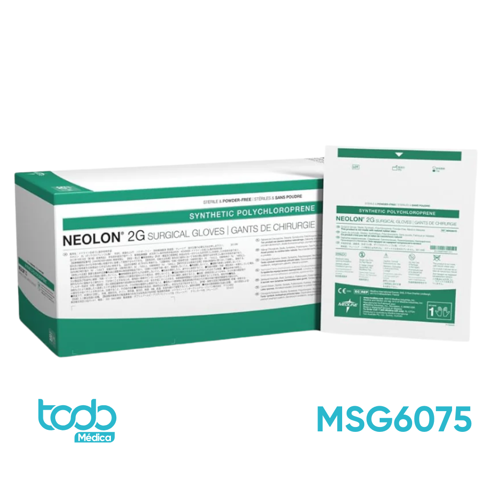 Guantes Quirúrgicos de Neopreno Neolon 2G sin Polvo – Talla 7.5
