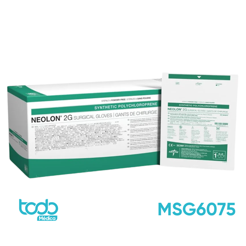 Guantes Quirúrgicos de Neopreno Neolon 2G sin Polvo – Talla 7.5