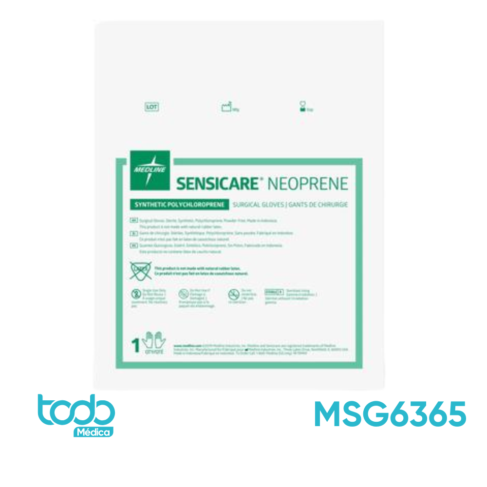 Guante de Neopreno sin Polvo – Talla 6.5