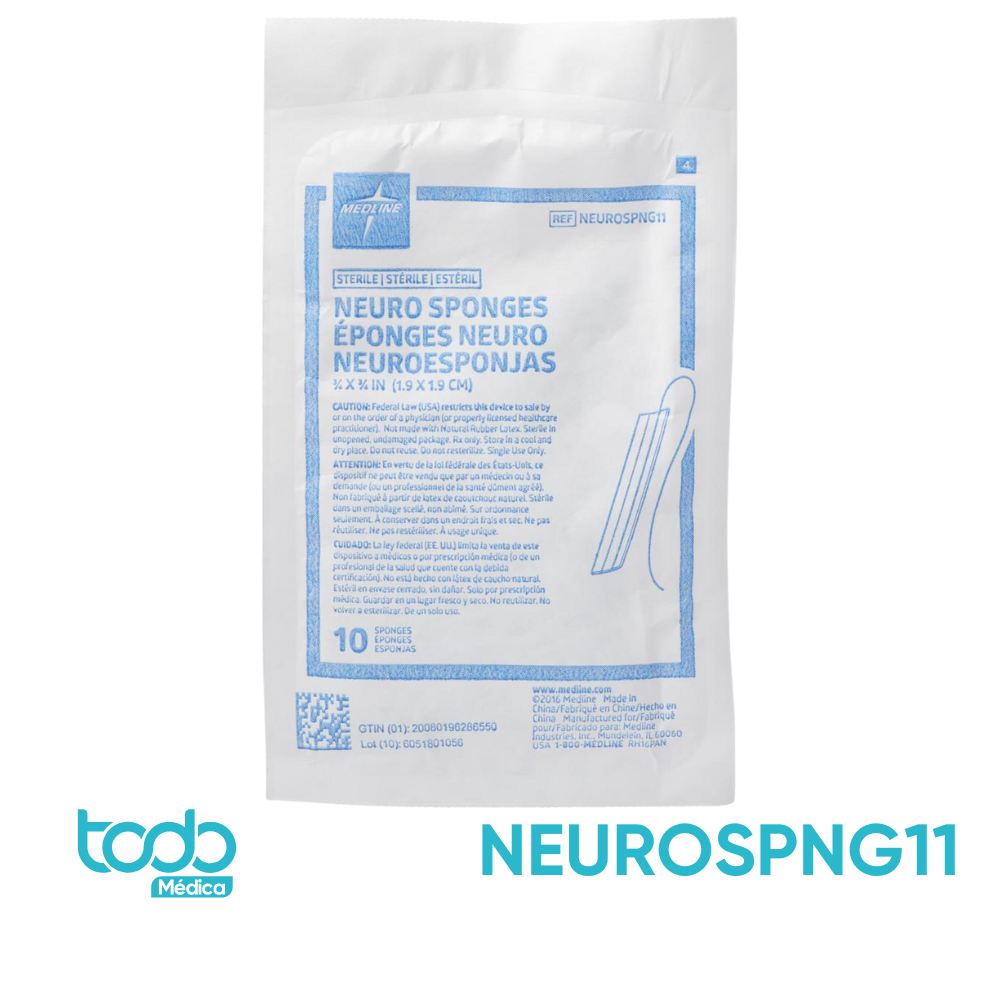 Cotonoide Neuro Pattie 1/3" x 1/3" con Cordón