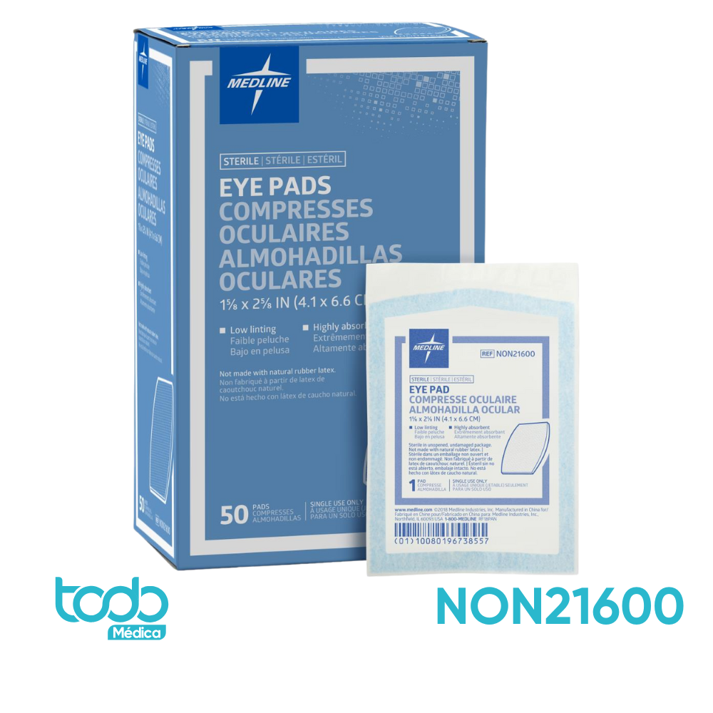 Apósito Ocular Estéril para Niño – Sin Adhesivo – 50 unidades