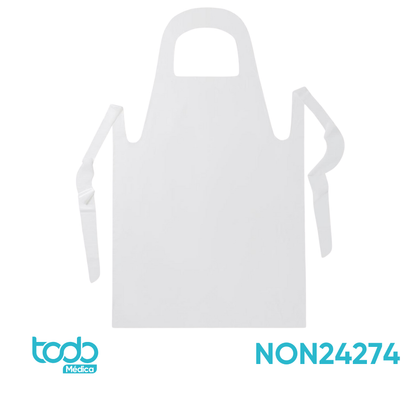 Delantal Desechable de Plástico Ligero Impermeable 70 x 115 cm